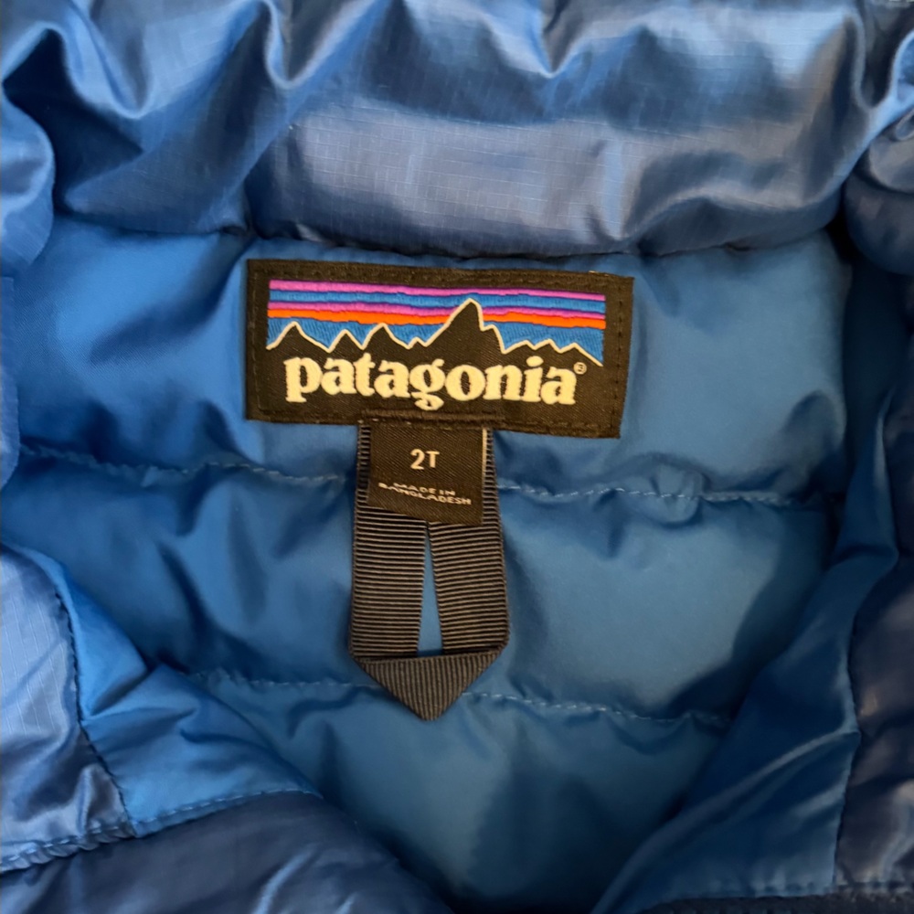 Patagonia Kids Puffer Jacket in Blue